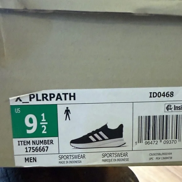 Adidas X_PLR Path Sneakers Men’s 9.5 New - Picture 7 of 7